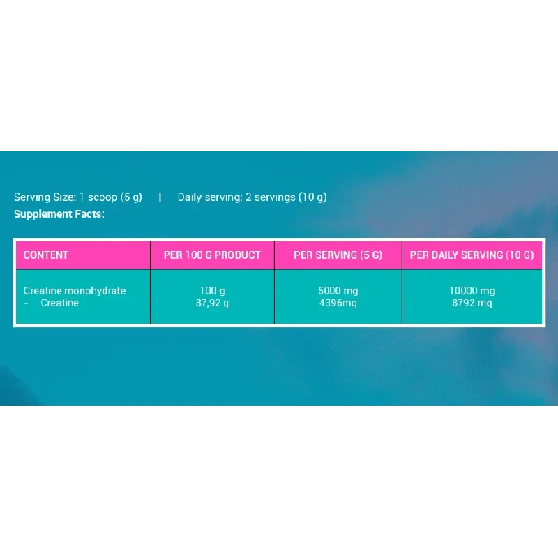 MIAMI VIBES PURE CREATINE MONOHYDRATE 300 G. NUTRITION (1)
