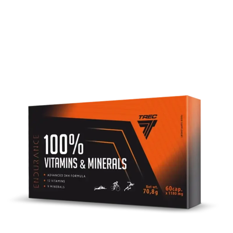 TREC 100% VITAMINS & MINERALS ENDURANCE 60 KAPS.