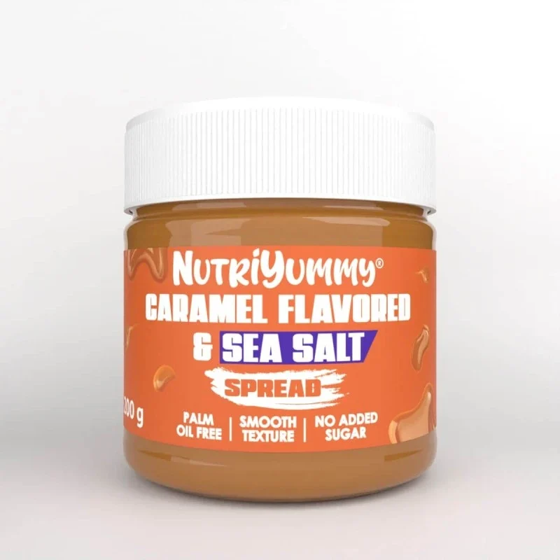 NUTRIYUMMY CARAMEL FLAVORED SPREAD WITH SEA SALT 200 G.