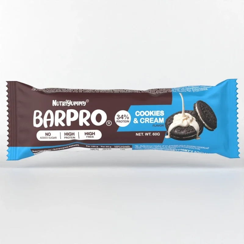 NUTRIYUMMY BARPRO COOKIES & CREAM 60G