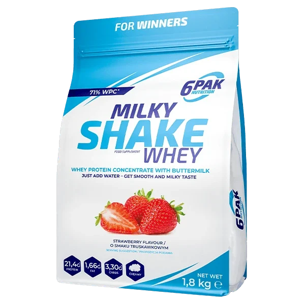 6PAK MILKY SHAKE WHEY 1800 G.