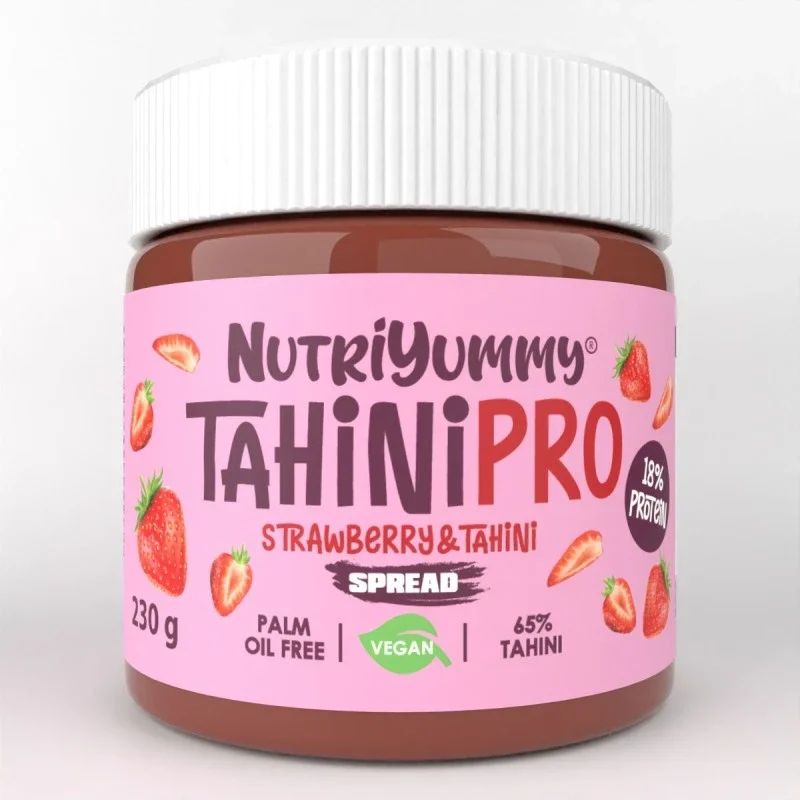 NUTRIYUMMY TAHINIPRO SPREAD TAHINI STRAWBERRY 230 G.