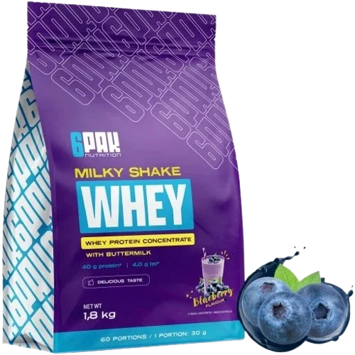6PAK MILKY SHAKE WHEY 1800 G.
