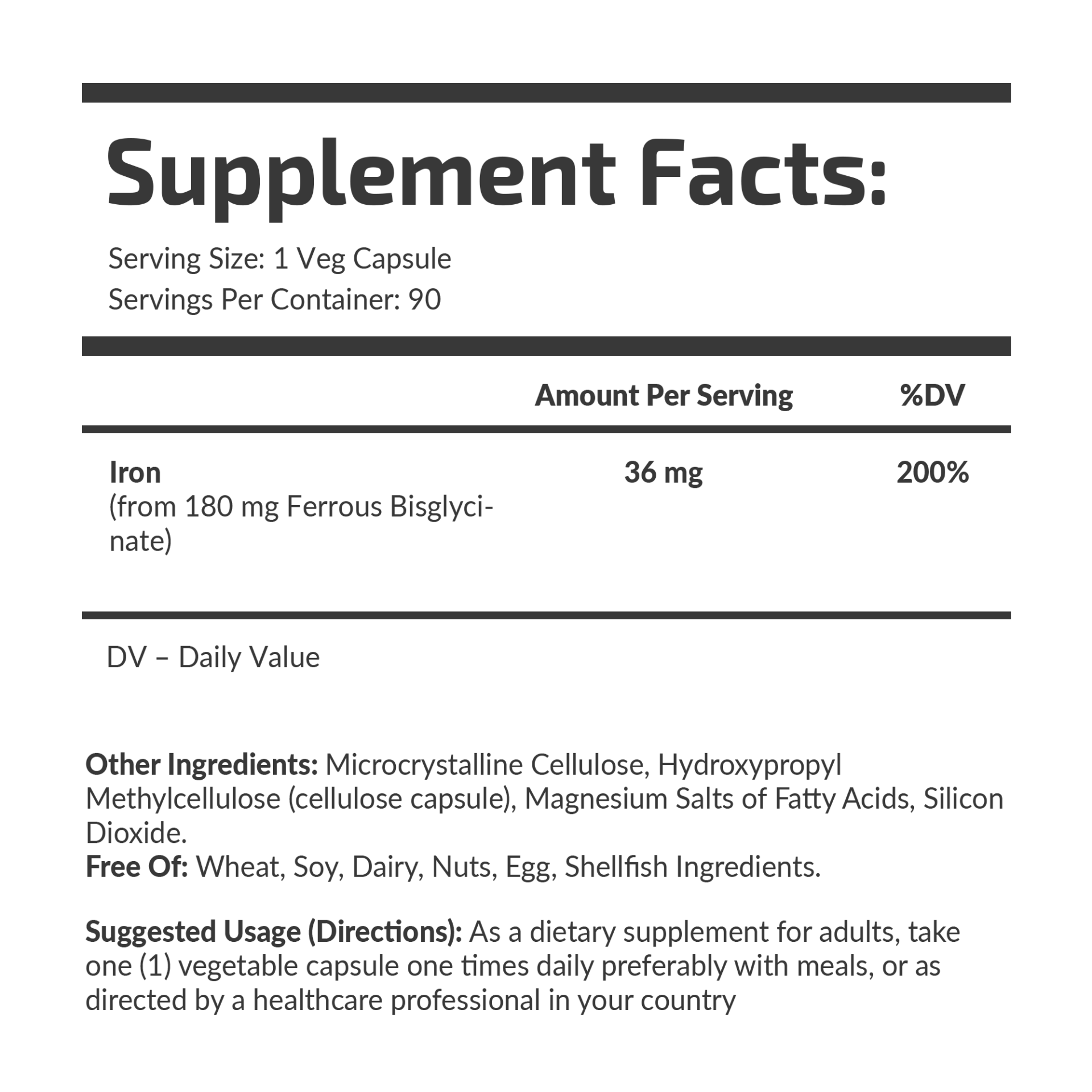 FUEL-UP CHELATED IRON 36 MG 90 VEG KAPS. - Image 2